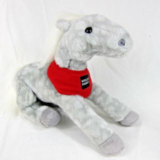Wells Fargo Plush Legendary Pony Shamrock Stuffed Animal Soft Toy Gray 11 " X16 "