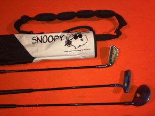 Peanuts Snoopy Junior Golf Club Set With Bag Driver,  Iron & Putter