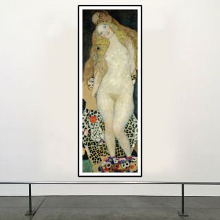 Gustav Klimt - Adam and Eve 1917 HD Print on Art Fabric Wall Decor Multisize 2