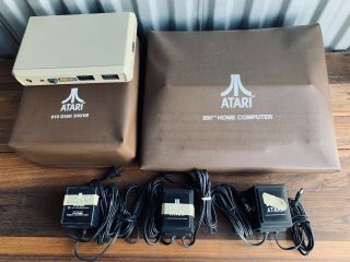 Vtg Atari 800 Computer System W/850 Drive & 810 Vinyl Dust Covers Read