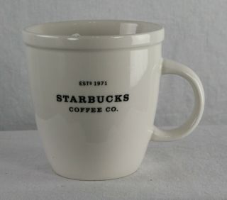 Starbucks Coffee Estd 1971 White Barista Cup 2001 Siren Logo 16 Oz