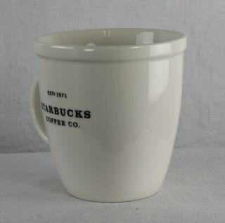 Starbucks Coffee Estd 1971 White Barista Cup 2001 Siren Logo 16 oz 2