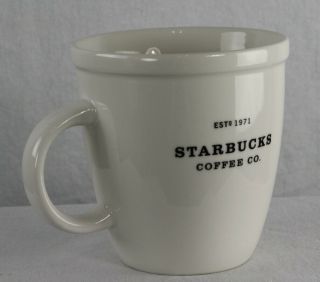 Starbucks Coffee Estd 1971 White Barista Cup 2001 Siren Logo 16 oz 3
