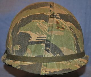 Named Vietnam Era Helmet & Liner - 73 Sept 7 Date