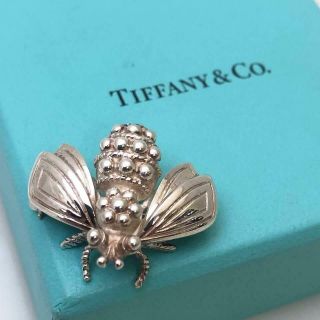 Vintage Tiffany & Co.  Sterling Silver.  925 Bumble Bee Pin Brooch W Box