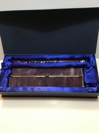 Prismatic Oil Wand Stained Glass Kaleidoscope With Storage Case.  (1168)