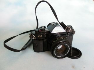 Vintage Canon A1 Film Camera 35mm With FD 50mm 1:1.  8 Lens,  3 Lenses Flash & More 2