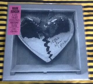Mark Ronson Late Night Feelings Hand Signed Autographed 2x Lp Album Record Vinyl