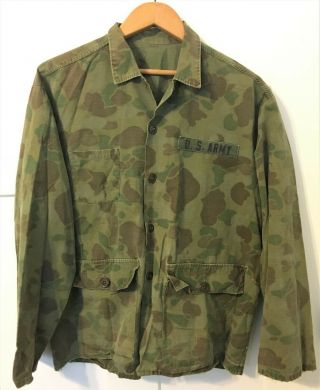 As Found - Vietnam War Us Army - Duck Hunter Camo Shirt - Sog Lrrp