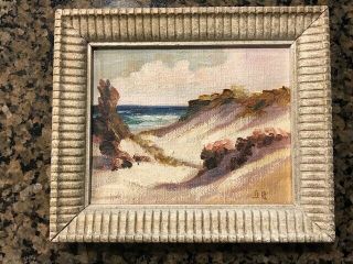Glenn F.  Bastian Oil Painting On Canvas Indiana Sand Dunes Art