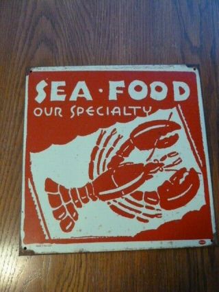 Vintage Style Mummert Metal Sign Lobster 2