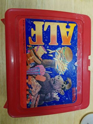 Vintage 1987 Alf Alien TV Show Lunchbox with Thermos 2