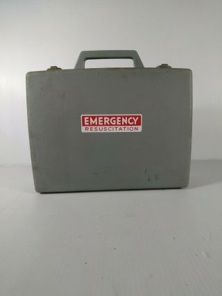 Vintage Laerdal Resusci Folding Bag/jet Suction Combo Rescue Kit