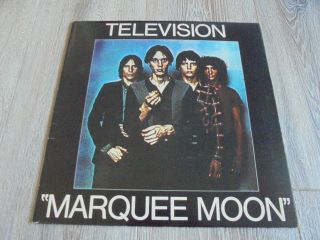 Television - Marquee Moon 1977 Uk Lp Elektra 1st