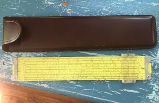 Vintage 1960 Pickett N 3 - Es Power Log Exponential Slide Rule W Case
