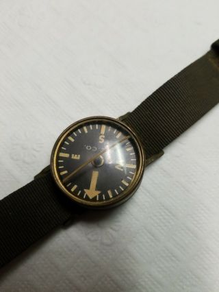 Vintage Wc Co Waltham Clock Vietnam War Era Us Military Survival Wrist Compass