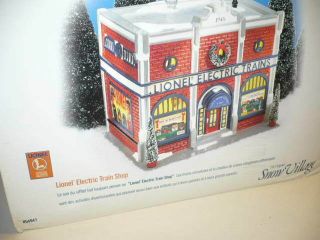 Dept 56 Building Snow Village Shop Lionel Electric Train Shop 54947