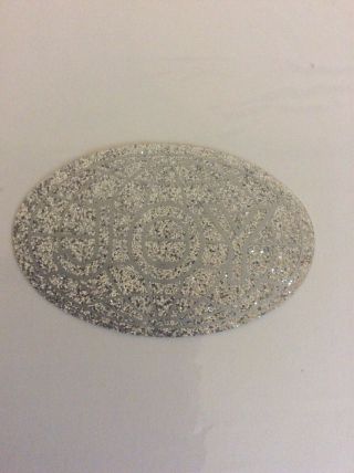 Joy Coal Mining Sticker Silver Glitter.  Only Made A Handful Of These