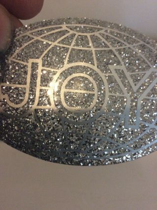 JOY COAL MINING STICKER SILVER GLITTER.  ONLY MADE A HANDFUL OF THESE 2