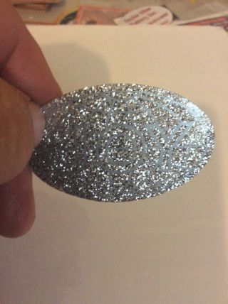 JOY COAL MINING STICKER SILVER GLITTER.  ONLY MADE A HANDFUL OF THESE 3