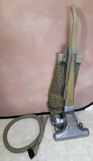 Vintage Kirby Dual Sanitronic 80 Upright Vacuum Cleaner 1967 - 69 W/hose And Brush