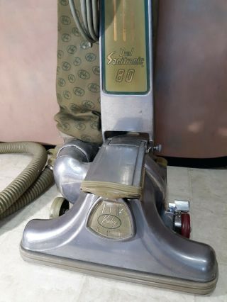 Vintage Kirby Dual Sanitronic 80 Upright Vacuum Cleaner 1967 - 69 w/Hose and Brush 2
