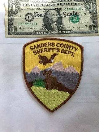 Sanders County Montana Police Patch (sheriff 