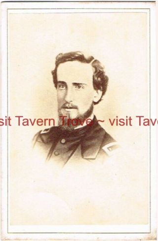 1860s Civil War Navy Surgeon Jeremiah Wesley Boyden Died 1866 Cdv 4x2½ "