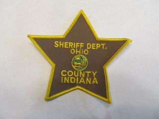 Indiana Ohio Co Sheriff Patch