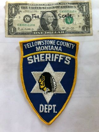 Yellowstone County Montana Police Patch (sheriff 