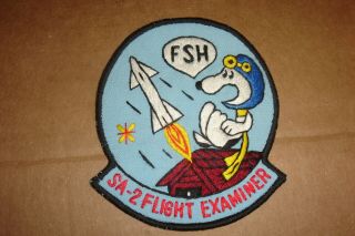 Authentic Vietnam Sa - 2 Flight Examiner Fsh Patch Snoopy