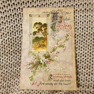 A Joyful Christmas - Wildt & Kray 2082 - Antique Postcard