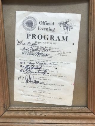 1971 Blue Angels Signed Program Commander Harley Hall Mia In Quang Tri & Others