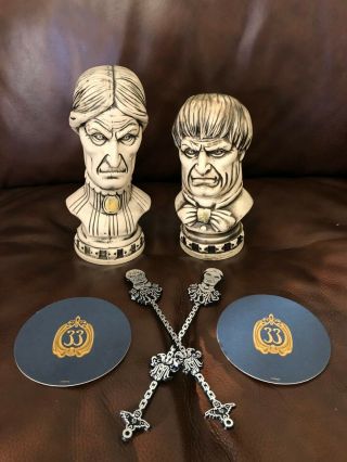 Disneyland Club 33 Haunted Mansion 50th Anniversary Busts Tiki Mugs
