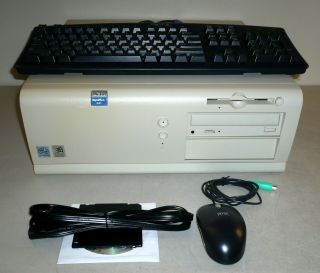Vintage Dell Optiplex Gx1 Pc Windows 95 Plus 3x Isa Piii 450mhz/20gb/256mb