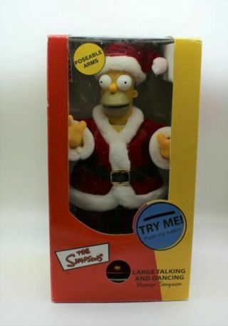 Christmas Holiday Homer Simpson Santa Dancing Doll