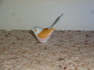 Sargadelos Spain Miniature Porcelain Whitethroat Bird Warbler Figurine
