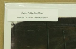 Captain N The Game Master Animation Cel Hand Painted Background (3 - 10) 3