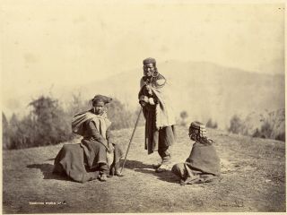India Bourne & Shepherd Tibetan Women Jewellery Signd In Negative 1860 Large