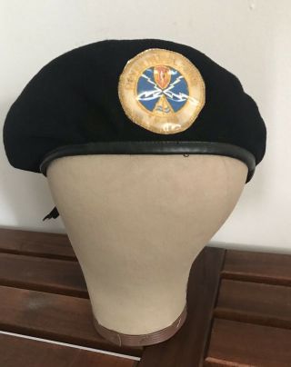 Vietnam War Navy River Patrol Force Tf 116 Black Beret Hat