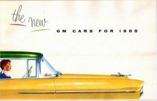 1955 General Motors Automobiles Brochure – Chevrolet,  Cadillac,  Oldsmobile