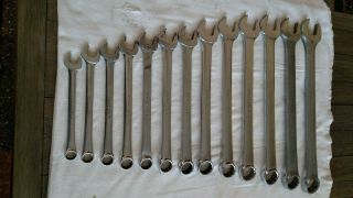 Vintage Snap - On Tools 13 Pc.  12 - Pt.  Combination Wrench Set Oex 3/4 " - 1 - 5/8 "