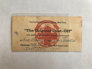 Vietnam 57th Dust Off Calling Card