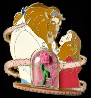 Disney Beauty and the Beast Belle Transformation with Rose LE 500 Pin 2