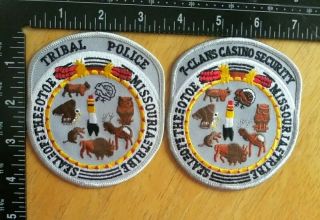 Missouria Tribe 7 Clans Casino Security And Tribal Police Patch
