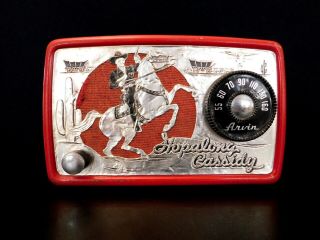Vintage 1950 Old Arvin Hopalong Cassidy Mid Century Cowboy Radio Western Theme