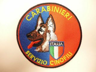 Italian Carabinieri Patch Carabinieri Servizio Cinofili K - 9 Canine Dog Handler