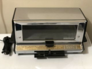 Ge General Electric Deluxe Toast - R - Oven Vintage Chrome A2t93 Usa