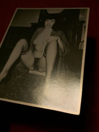 Vtg 50’s Photo Bettie Page Camera Club Nude Spicy Girlie Risqué Pinup 2