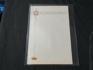 1937 National Jamboree Letterhead Sheet K3a
